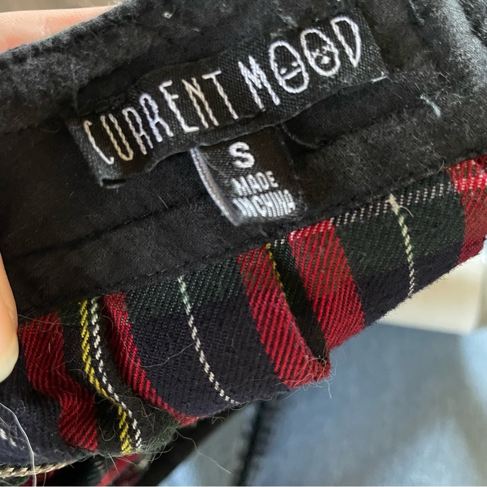 Dolls Kill Current Mood Plaid Mini Skirt - Picture 2 of 4